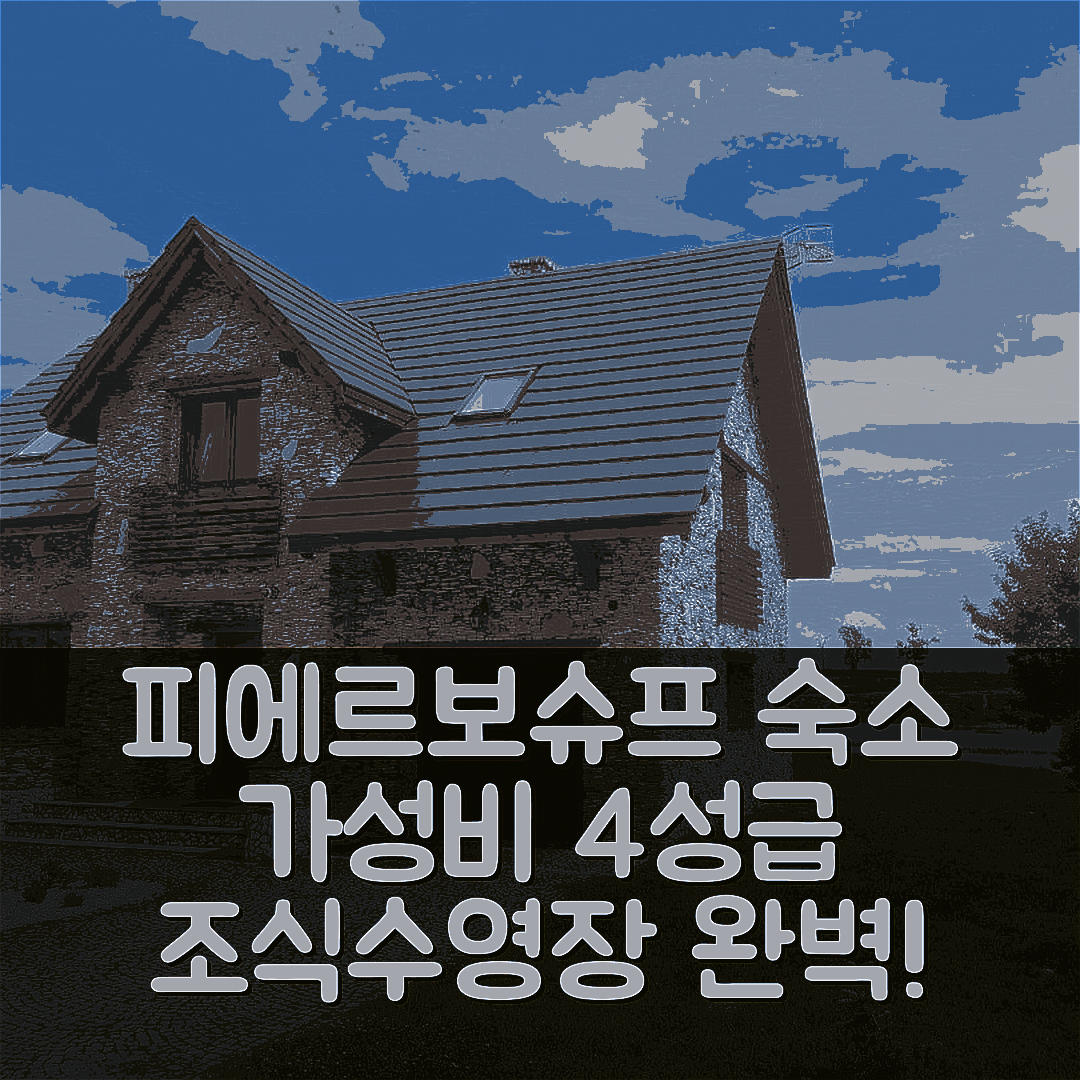 피에르보슈프 숙소 여행 호텔 추천 밀로친 파크 센트럼 | 가성비 뛰어난 4성급 조식과 수영장 정보 6가지