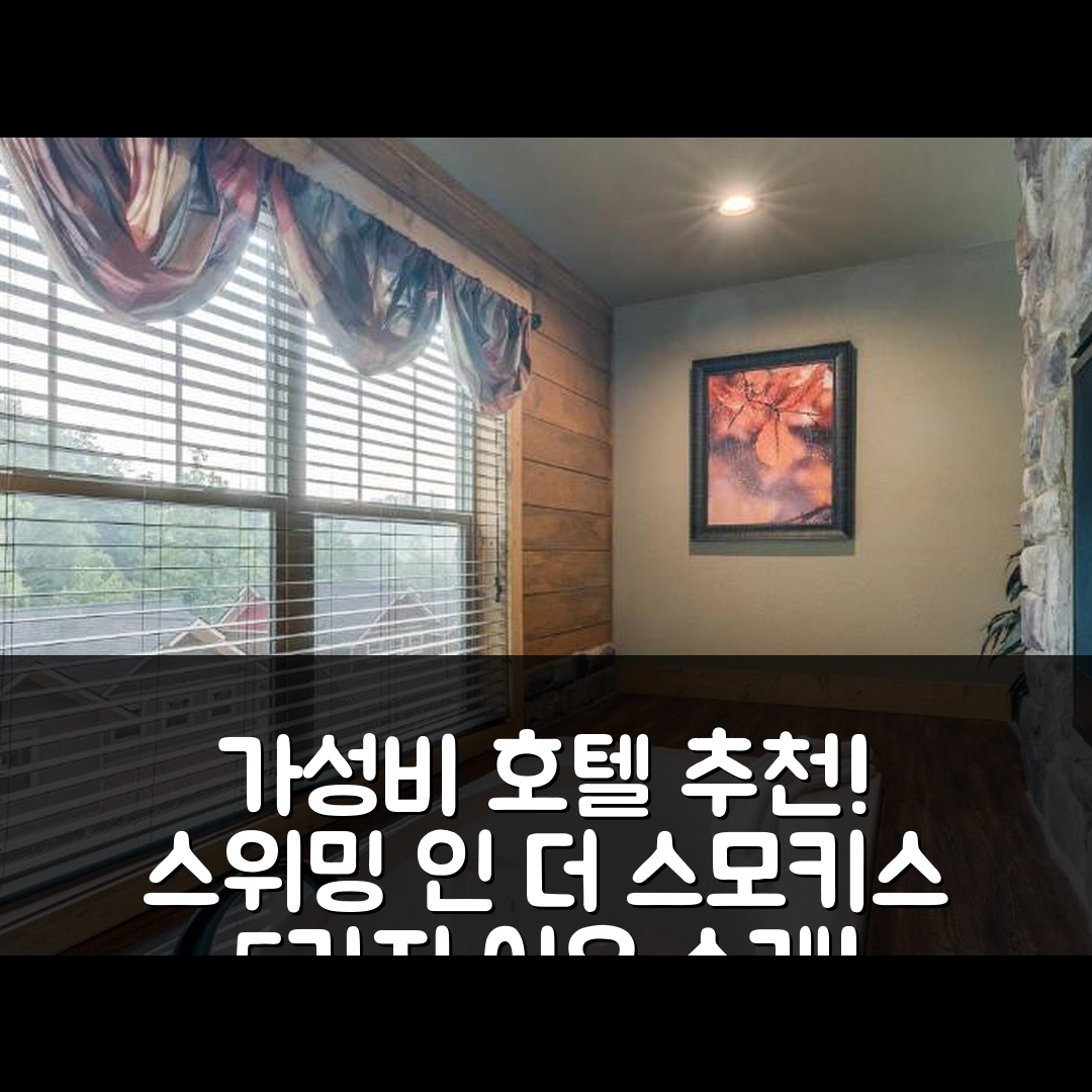 개틀린버그 숙소 여행 호텔 추천 스위밍 인 더 스모키스 샬레 | 가성비 뛰어난 수영장과 조식 제공 5가지 이유