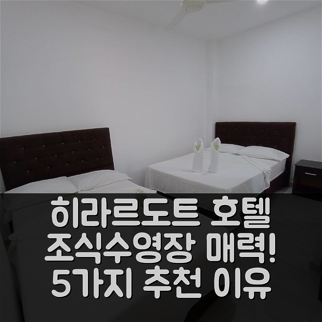 히라르도트 숙소 여행 호텔 추천 원 호텔 | 조식과 수영장이 매력적인 5가지 이유