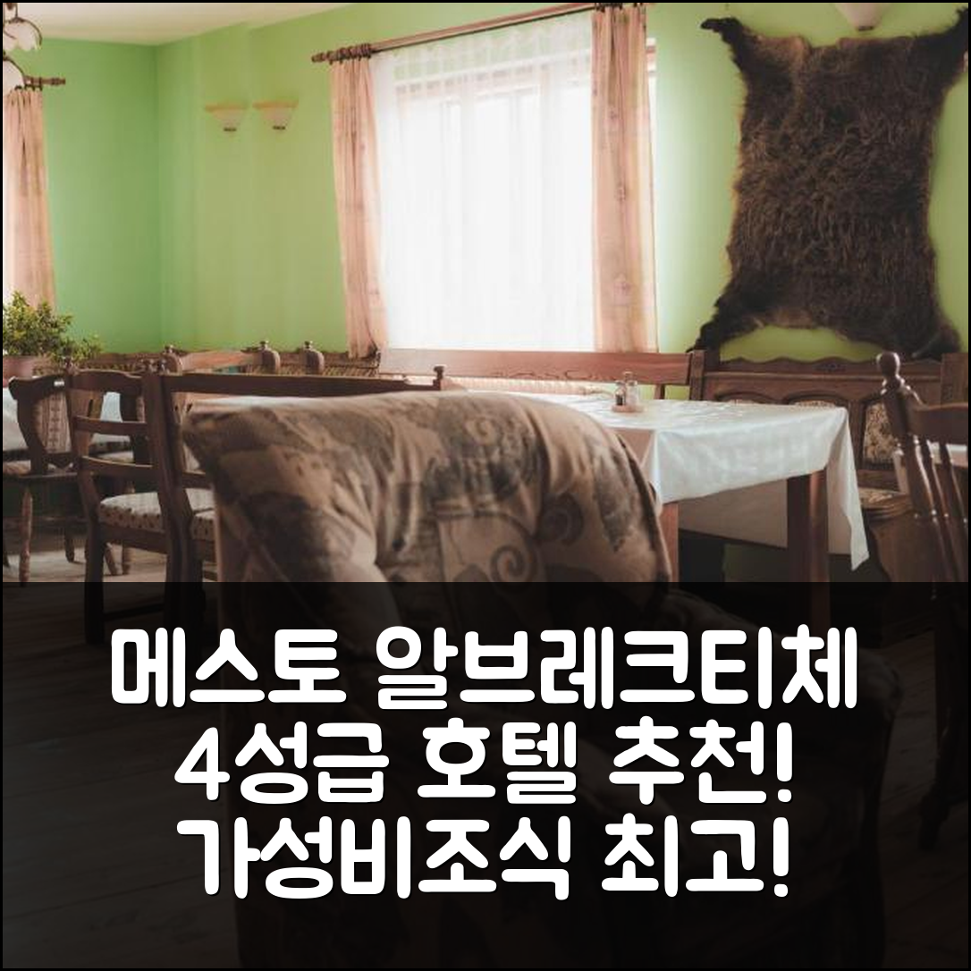 메스토 알브레크티체 숙소 여행 호텔 추천 우비토바니 페트로비치키 | 가성비와 조식이 뛰어난 4성급 호텔의 5가지 매력