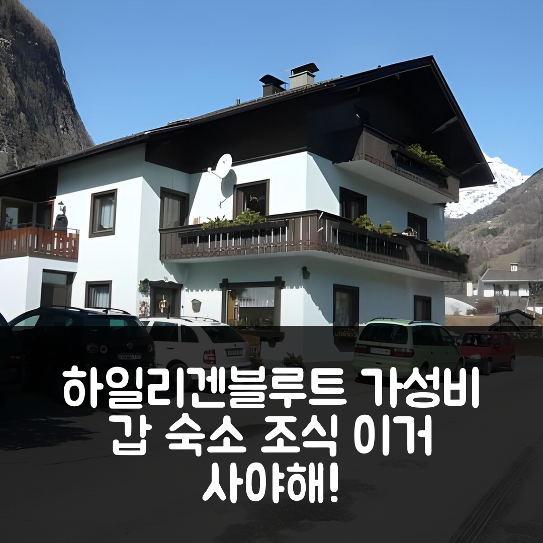 하일리겐블루트 숙소 여행 호텔 추천 랜드하우스 크리스토프 | 가성비와 조식이 뛰어난 5가지 이유