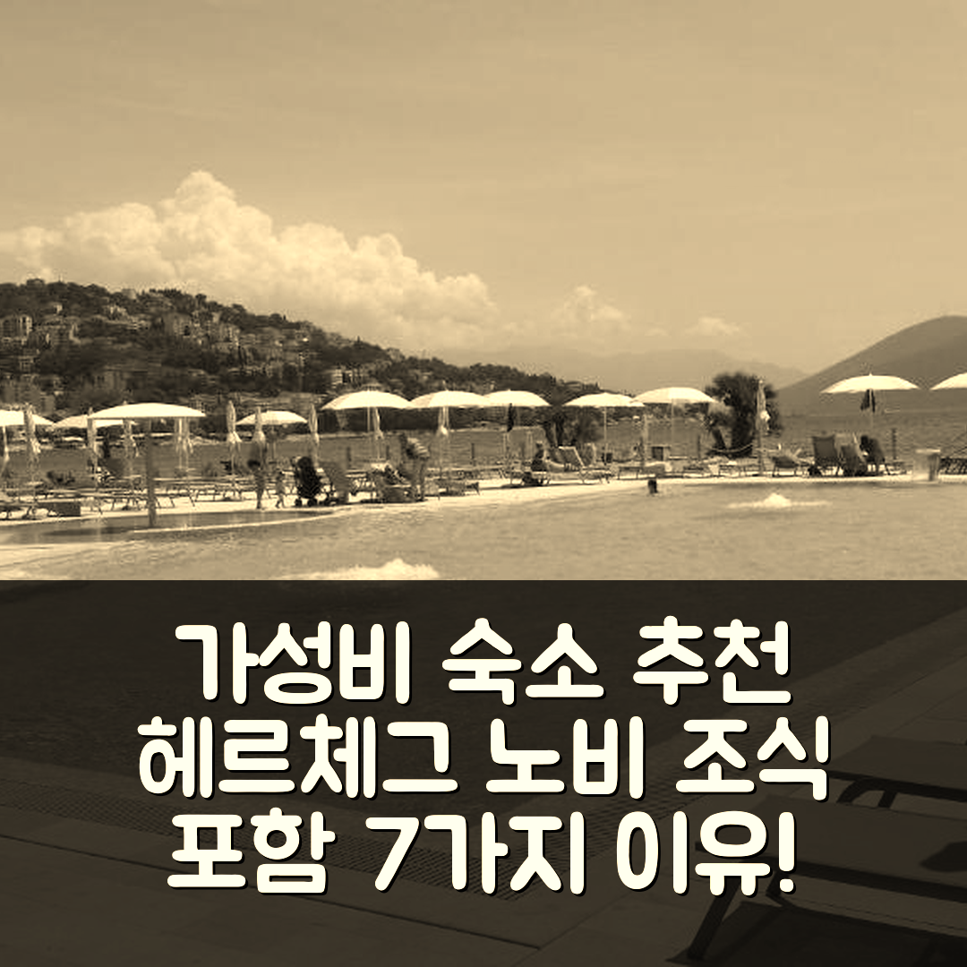 헤르체그 노비 숙소 여행 호텔 추천 아파트만 센타 | 가성비 뛰어난 조식과 위치 좋은 7가지 이유