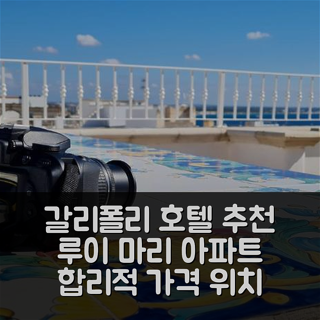 갈리폴리 숙소 여행 호텔 추천 루이 마리 아파트 | 가격과 위치가 뛰어난 5가지 이유로 여유로운 휴식 제공
