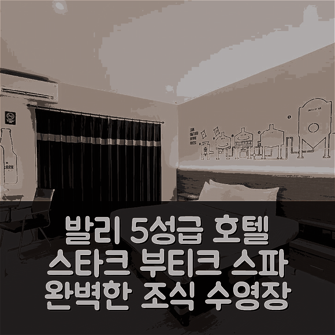 발리 숙소 여행 호텔 추천 스타크 부티크 호텔 앤 스파 | 5성급 조식과 수영장으로 즐기는 완벽한 휴식 7가지
