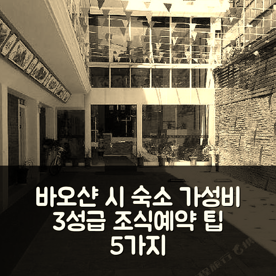 바오샨 시 숙소 여행 호텔 추천 지우지우 비즈니스 호텔 | 가성비 뛰어난 3성급 조식과 예약 팁 5가지